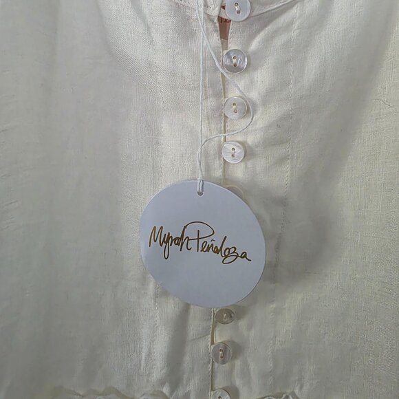 Myrah Penaloza Women's Linen Playsuit/Romper/Onesie - Picture 5 of 5